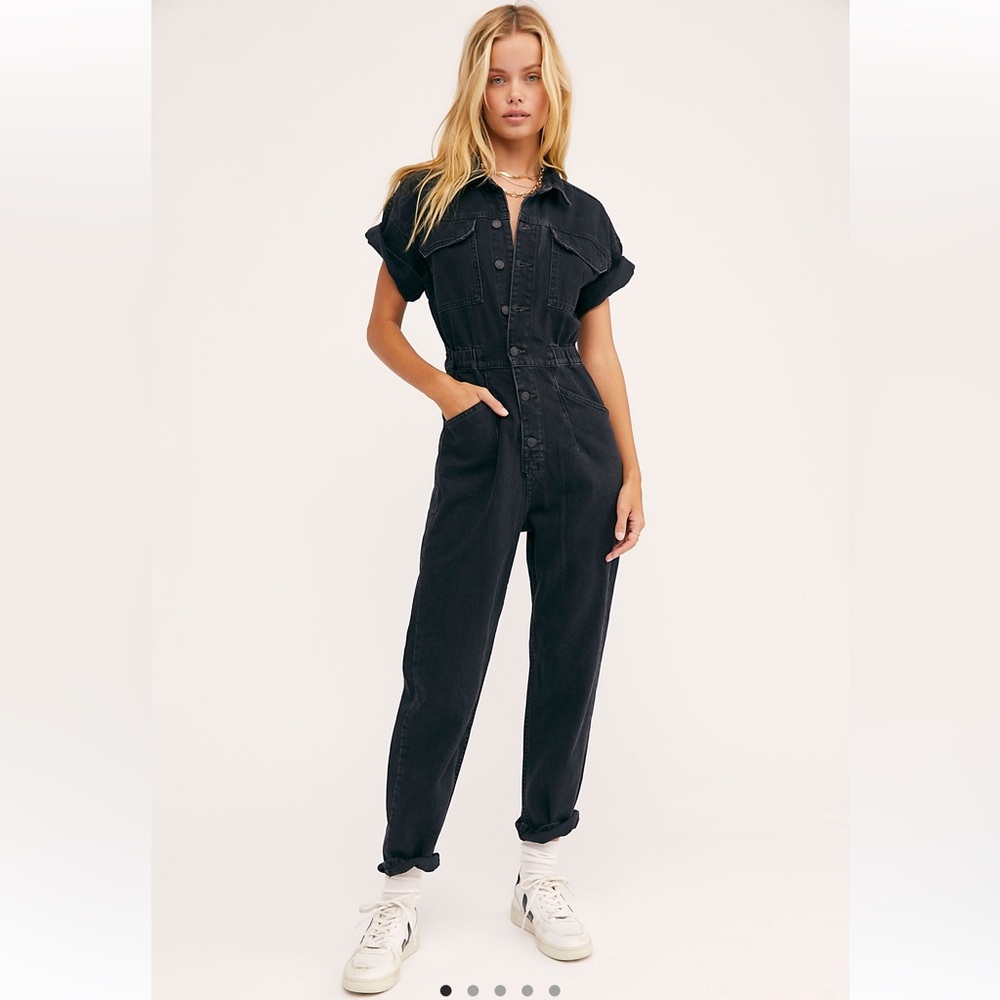🌿 Free People Marci Coveralls - Black
